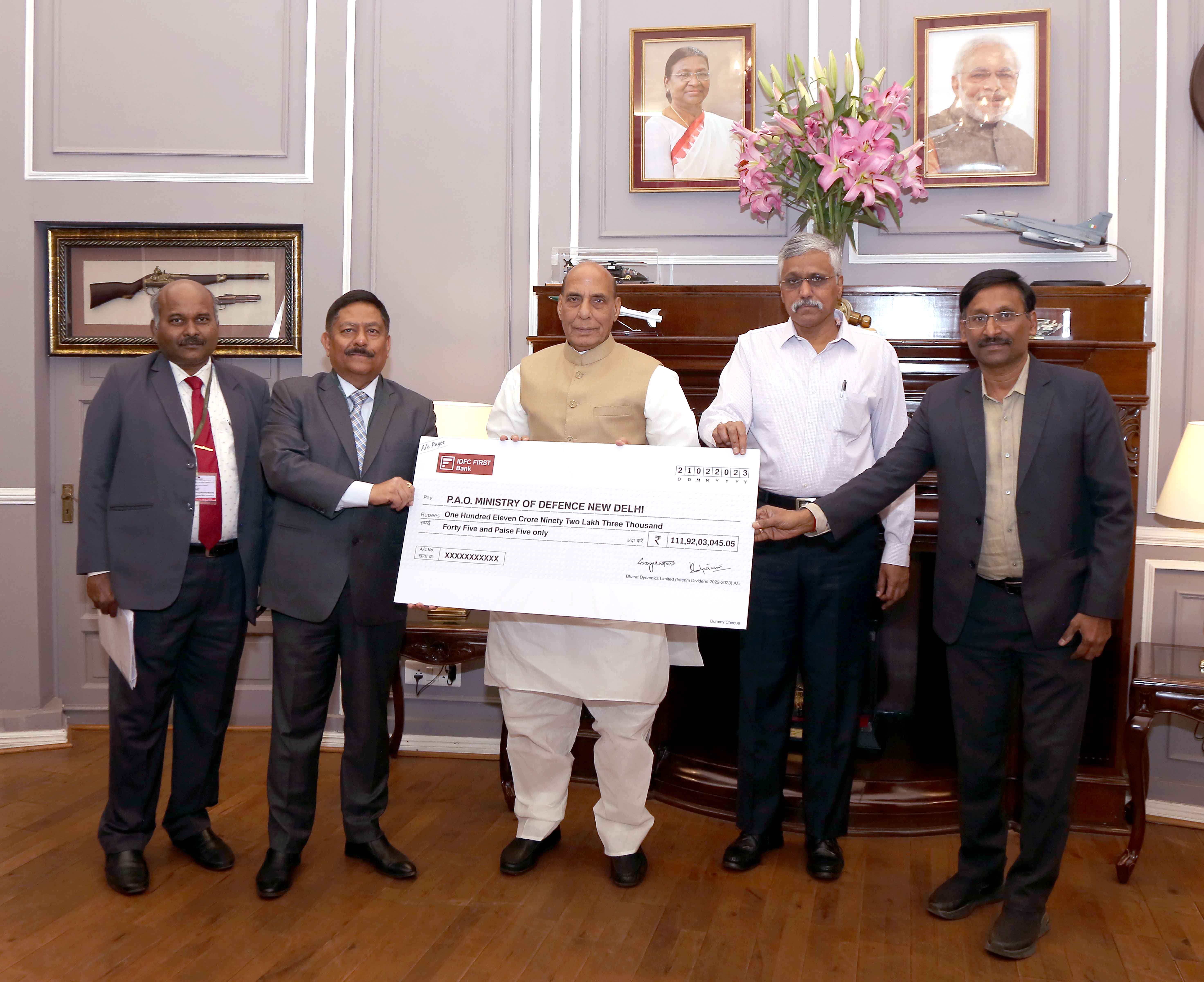 Image of BDL pays Interim Dividend to Government FY 2022-23